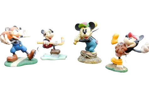 Mickey Mouse 4 Figurines Sporty Mickey Catawiki