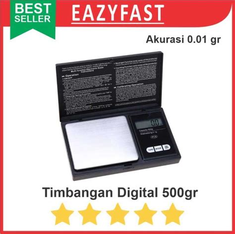 Jual Timbangan Digital Emas Kopi Kimia 500g Gram Akurasi 0 01g Mini