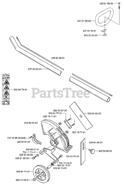 Husqvarna 326 Ex Husqvarna Handheld Edger E Tech 2 2002 02 Shaft Tube Handle Blade