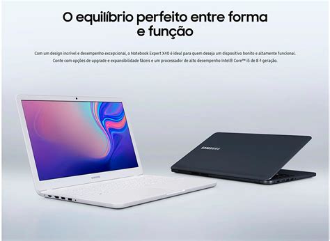 Notebook Samsung Expert X40 Tela 15 6 Intel I5 8265U 8GB HD 1TB