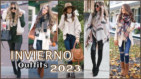 OUTFITS INVIERNO MODA 2024 COMO VESTIR CASUAL Y ELEGANTE EN INVIERNO