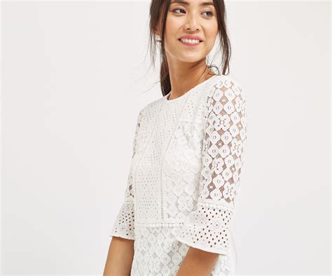 Oasis White Lace Top Cream Casual Tops For Women Tops White Lace Top