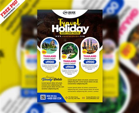 Free Psd Tour And Travel Packages Flyer Psd Psdfreebies