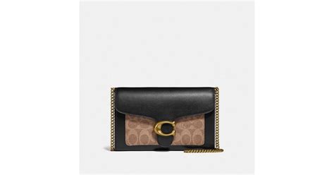 Pochette Cha Ne Tabby En Toile Exclusive Color Block Toile Coach En