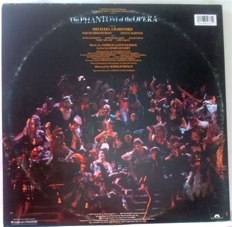 Andrew Lloyd Webber The Phantom Of The Opera Original Cast 2 LP