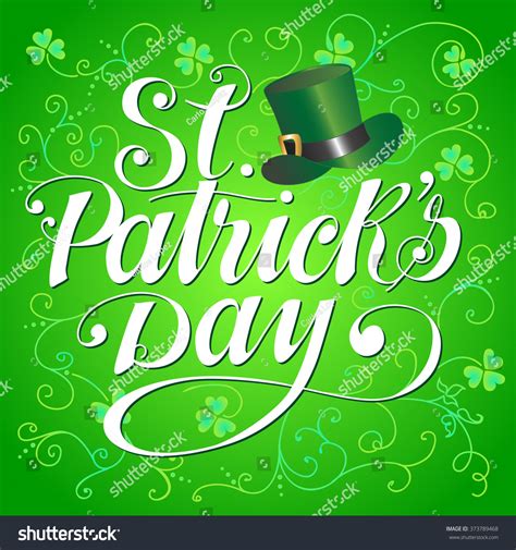 Saint Patricks Day Vector Illustration Hand Stock Vector Royalty Free