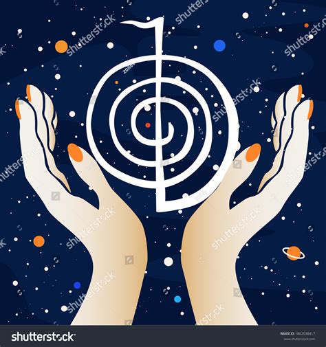 Vector Image Reiki Energy Healing Stock Vector (Royalty Free ...