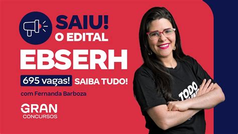 Concurso Ebserh Saiu O Edital Vagas Saiba Tudo Fernanda