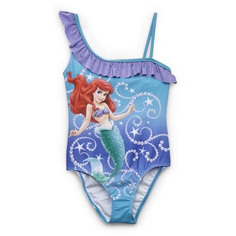 Disney The Little Mermaid Girls One Piece Swimsuit