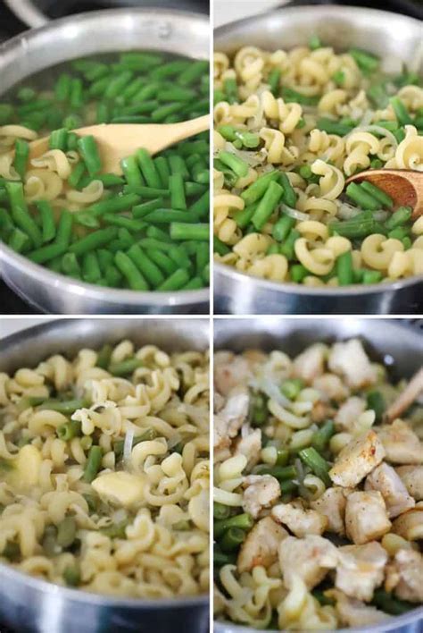 Chicken Piccata Pasta With Green Beans