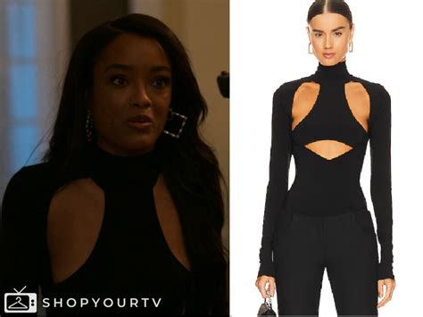 Power Book Ii Ghost Season 4 Episode 4 Dianas Black Cut Out Mockneck