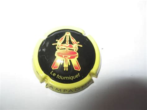 Capsule De Champagne Generique Le Tourniquet N L Noir Ctr Jaune