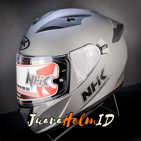 Jual NHK HELM GP PRIME SOLID GREY DOFF DOUBLE VISOR MICROLOCK M