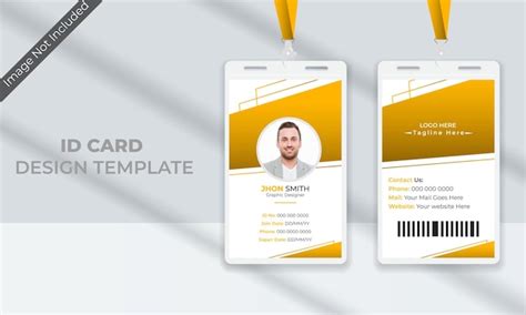 Premium Vector Vector Modern Id Card Design Template