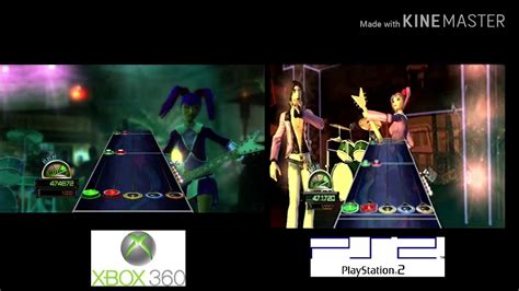 Guitar Hero World Tour XBOX 360 Vs. PlayStation 2 - YouTube
