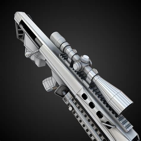 M90 Sniper rifle 3D Model Game ready .max .obj .fbx .lwo .lw .lws .ma ...