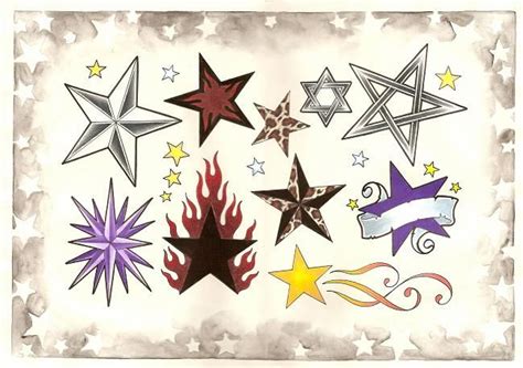 Star Flash Sheet 1 By Scarlet Hel On Deviantart Star Tattoos Dark