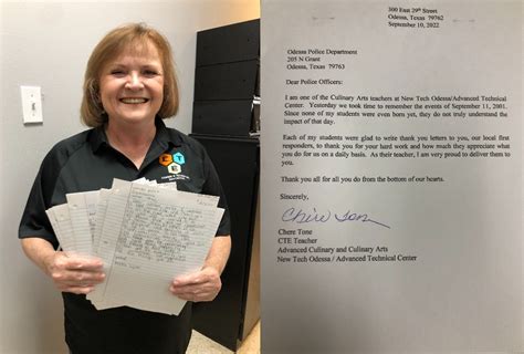 Students Write Thank You Letters To Odessa Police Officers Ahead Of 9