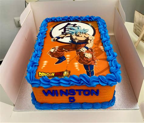 Dragón ball ultra instinto Torta de goku Pasteles de goku Pastel de