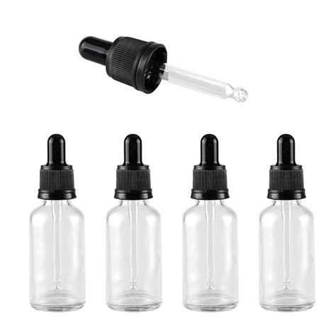 Buy Zeoabsy Pack Ml Empty Clear Glass Dropper Bottles With Glass