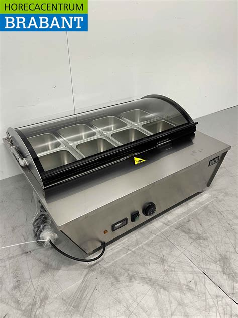 Stainless Steel Hot Display Case 67 Liters 76 5 Cm 230V Horeca Catering Center Brabant