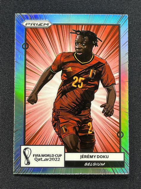 2022 Panini Prizm FIFA World Cup Qatar Jeremy Doku 2 Manga Prizm Case