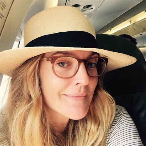 Wearing My Nude Olive Flowereyewear Frames On Another Flight Love Drewbarrymore Drew