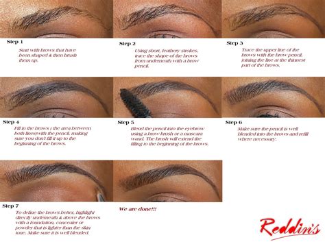 Reddins Beauty Eyebrow 202 How To Pencil Your Brows Perfectly