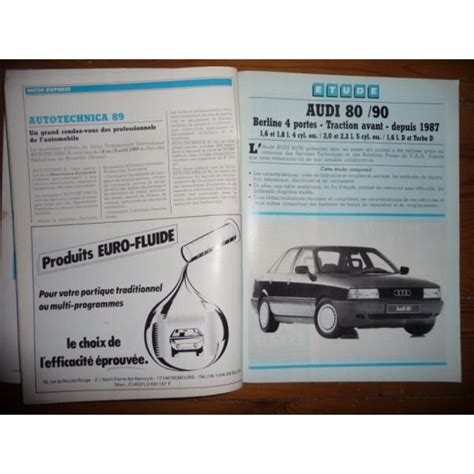 Revue technique AUDI 80 90 4 5 cylindres D et Turbo D après 1987