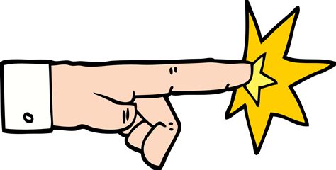 cartoon pointing hand 12137296 Vector Art at Vecteezy