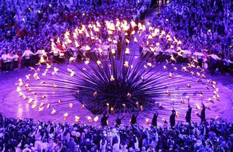 The Olympic Cauldron during the opening ceremony – Stabroek News