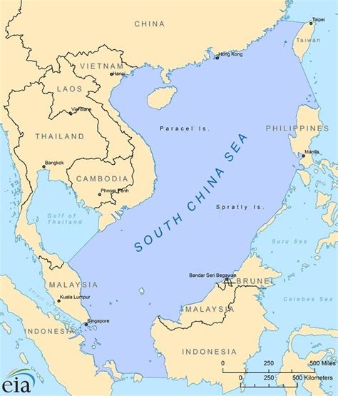 South China Sea Political Map