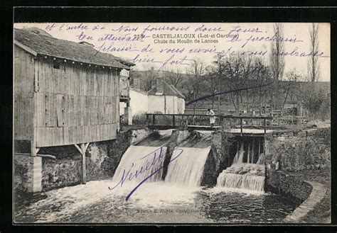 Cpa Casteljaloux Chute Du Moulin De Lannes Eur Picclick Fr