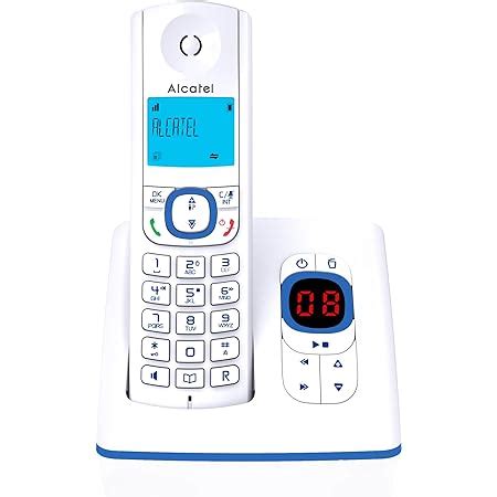 Alcatel F Telefono Dect Identificatore Di Chiamata Blu Bianco