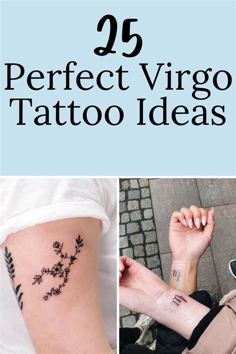 25 Perfect Virgo Tattoo Ideas - Tattoo Glee