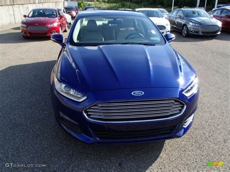 2014 Deep Impact Blue Ford Fusion SE 84617666 Photo 3 GTCarLot