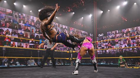 Women Of WWE Ember Moon W Shotzi Blackheart Vs Aliyah W Robert