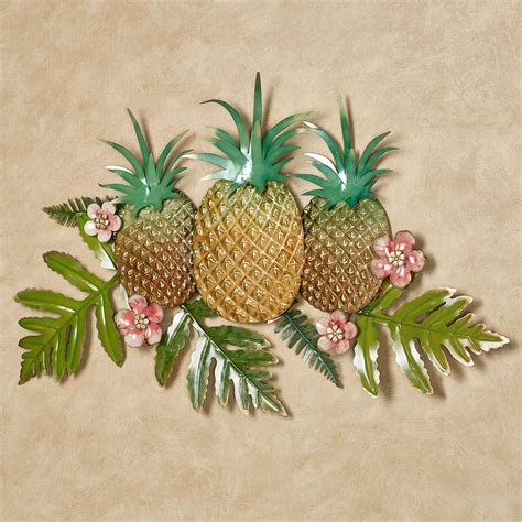 Pineapple Splendor Tropical Metal Wall Art Tropical Metal Wall Art