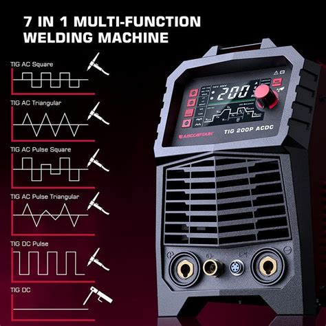 Multi Process Acdc Aluminum Pulse Tig Welder Tig200p