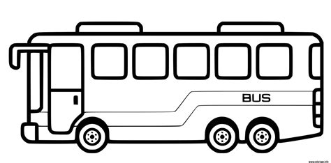 Coloriage Bus De Transport De Ville Dessin Bus Imprimer