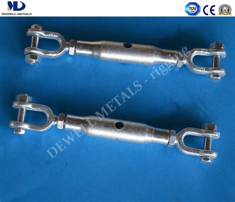 Professional Manufacturer Of Hot Dipped Galv Rigging Screw DIN Turnbuckle With Jaw And Jaw