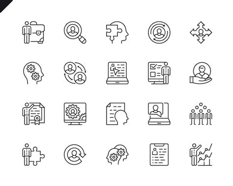 Premium Vector Simple Set Of Business Management Related Vector Line