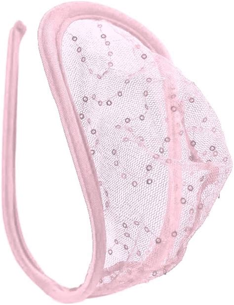 Messieurs Paillettes Rose C String Pour Hommes String Mini Lingerie Slip De Bain Style Taille