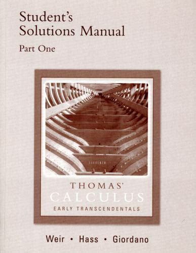 Thomas Calculus 11th Edition Solutions Online Forumslasopa