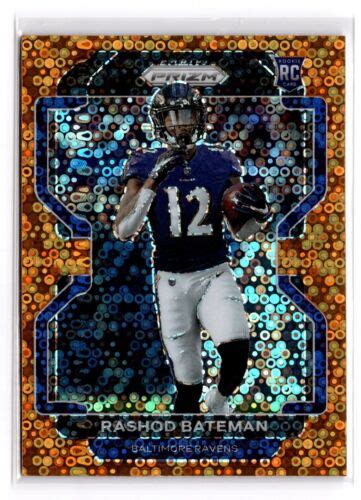 2021 Panini Prizm Rashod Bateman 340 Orange No Huddle RC Ravens EBay