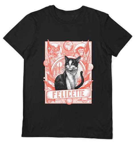 Félicette Cat Unisex T-shirt Astronaut Cat Graphic Tee Funky | Etsy