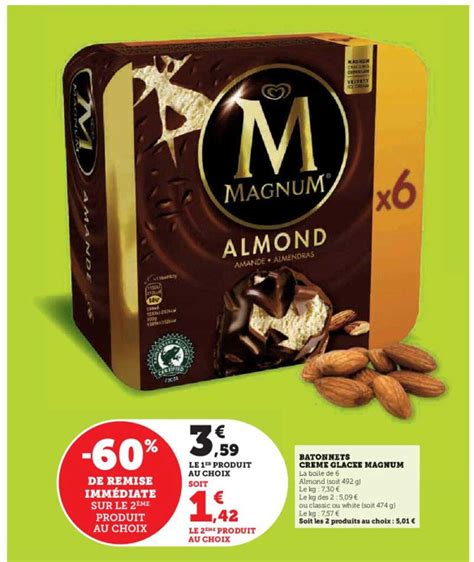 Promo B Tonnets Cr Me Glac E Magnum Chez U Express Icatalogue Fr