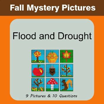 Autumn Flood And Drought Science Quiz Mystery Pictures Color By