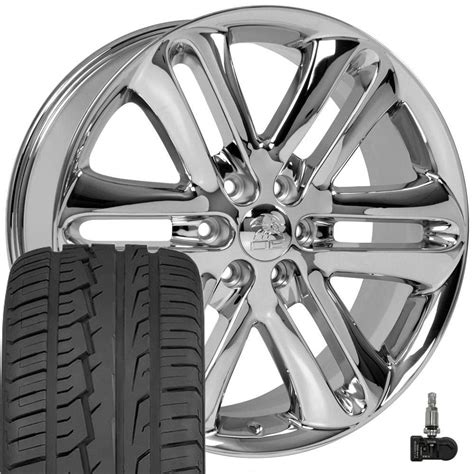 22 Inch Chrome 3918 Rims 285 45r22 Tires And Tpms Set Fits Ford Trucks F150 810134980051 Ebay