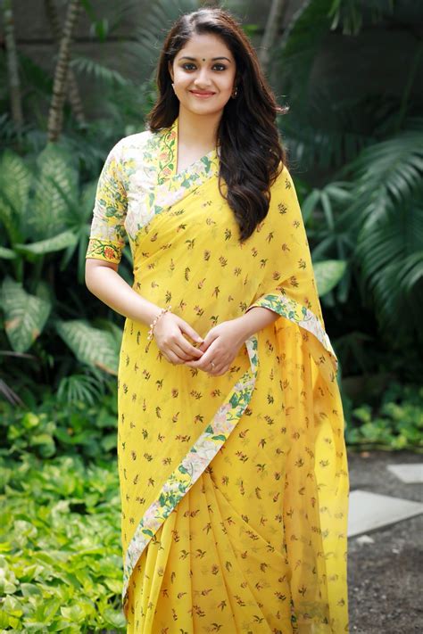 Actress Keerthi Suresh Saree Photos Gallery Actress Saree Photossaree Photoshot Saree Photos